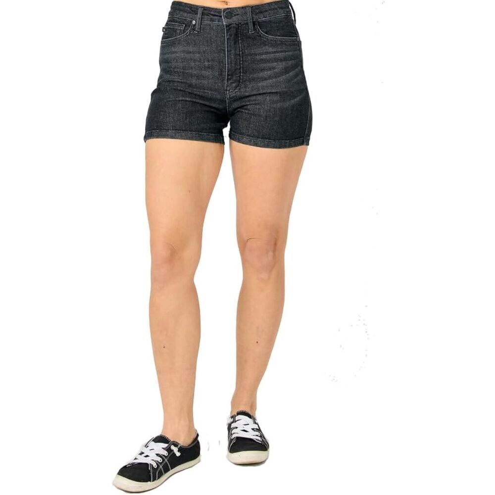 Judy Blue Black High-Rise Denim Jean Shorts